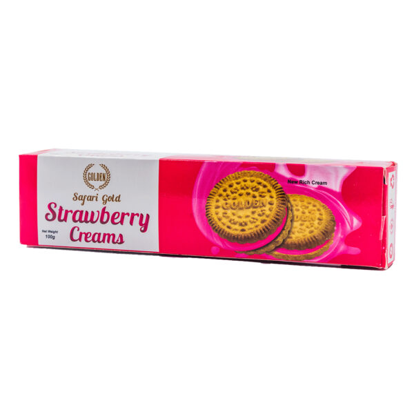 GOLDEN SAFARI GOLD - STRAWBERRY CREAMS 100G